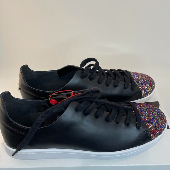 Schutz Sienna Crystal Embellished Platform Sneaker Size 8 NEW - Picture 1 of 12